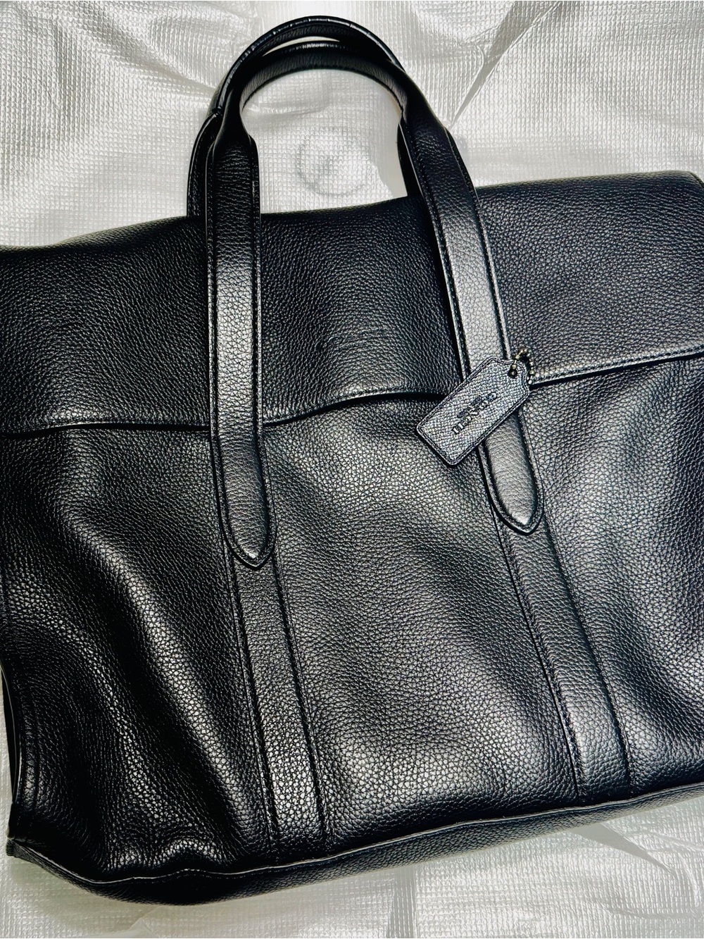 Coach Metropolitan Portfolio Briefcase, Pebbled Leather, perfect condition